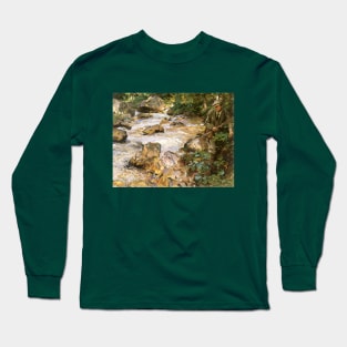 Trout Stream in the Tyrol by John Singer Sargent Long Sleeve T-Shirt